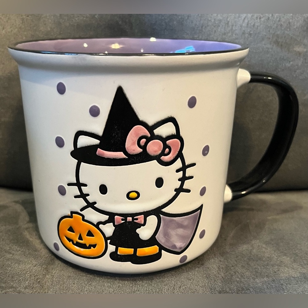Hello Kitty Halloween Witch Ceramic Mug, New